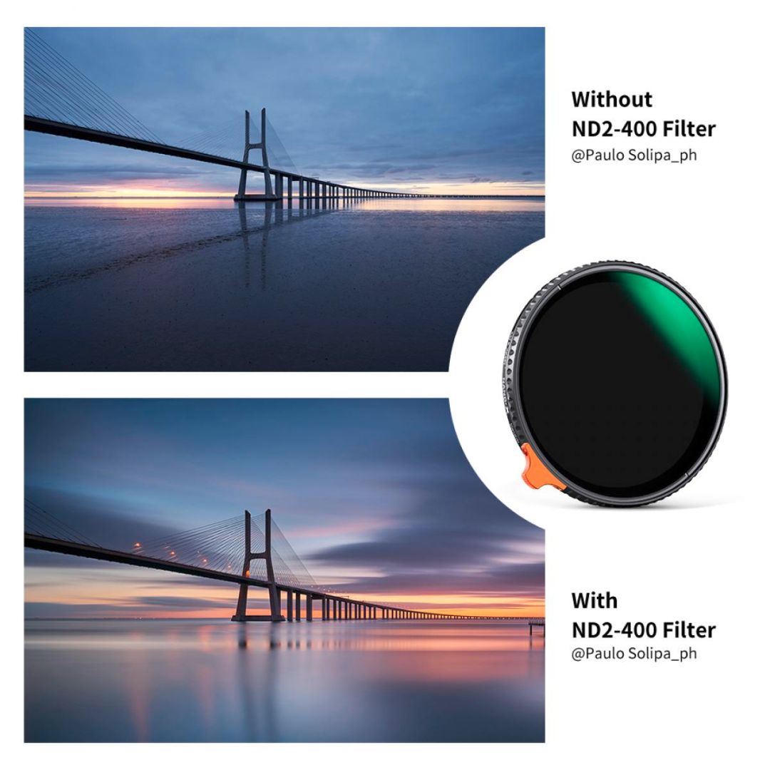 K&F Concept 49mm Variable ND Filter ND2-ND400 Nano X VND KF01.1458 - 4